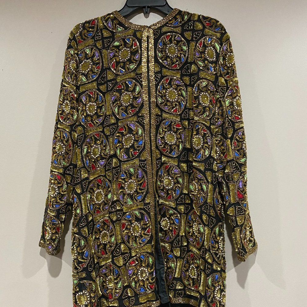 Embroidery formal jacket, Evening wear, Formal, Ethnic, sequin coat jacket